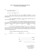 Eviction notice form page 1 preview