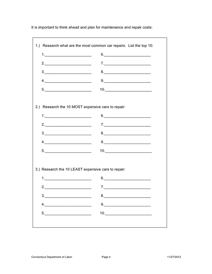 Vehicle purchase plan template in Word and Pdf formats page 4 of 12