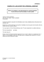 Example of a job advert for a personal assistant in Word and Pdf formats