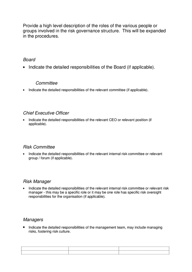 Risk Management Procedure Template In Word And Pdf Formats Page 8 Of 45 1202
