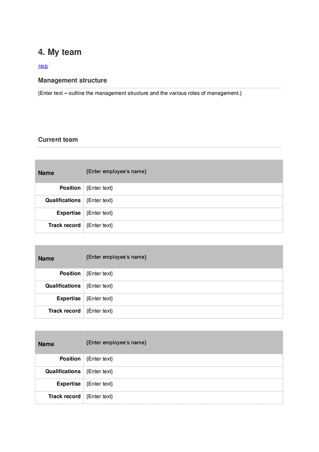 Business plan template in Word and Pdf formats - page 9 of 29