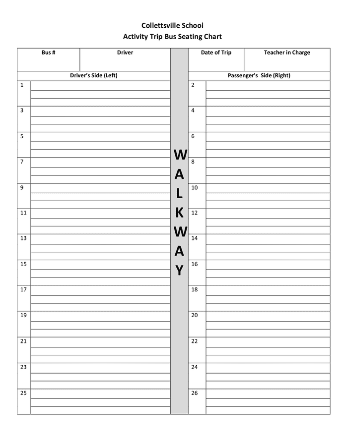 10 Best School Bus Seating Chart Printable Artofit 10 Best School Bus Seating Chart Printable Artofit