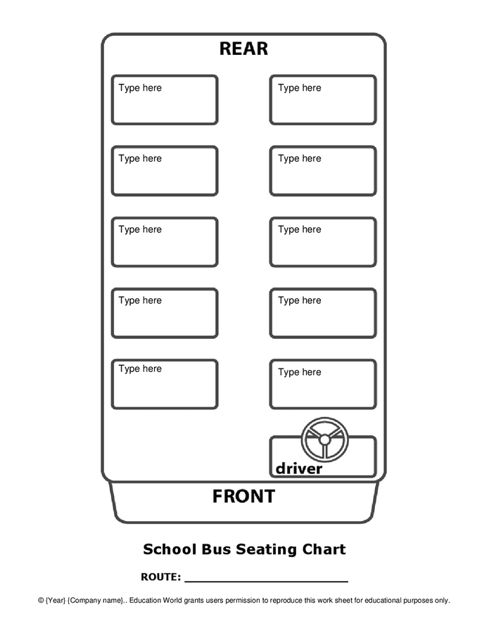 Bus Seating Chart Template Prntbl concejomunicipaldechinu gov co