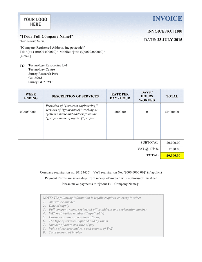 notice of assignment invoice finance