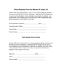 Photo release form for minors in Word and Pdf formats