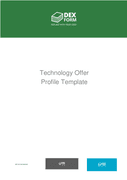 Technology offer profile template page 1 preview