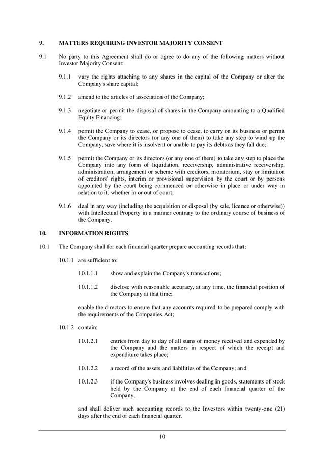 Subscription and shareholders' agreement (Great Britain) in Word and ...