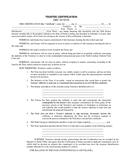 Trustee certification (North Carolina) page 1 preview