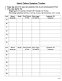 Heart failure symptom tracker in Word and Pdf formats