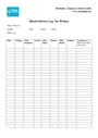 Blood glucose log in Word and Pdf formats