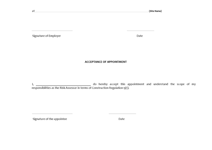 Risk assessment template in Word and Pdf formats - page 4 of 4