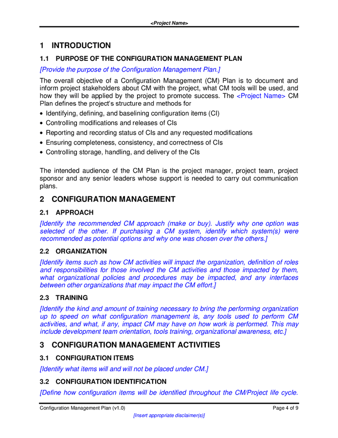 Configuration Management Plan Template In Word And Pdf Formats Page 5 