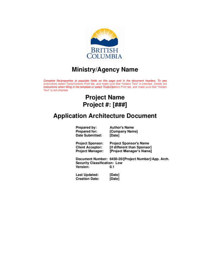 application-architecture-document-sample-in-word-and-pdf-formats