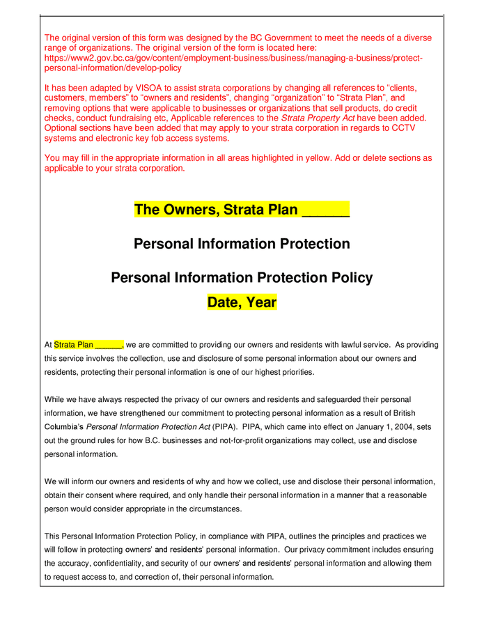 Data Protection And Information Security Policies Download Free