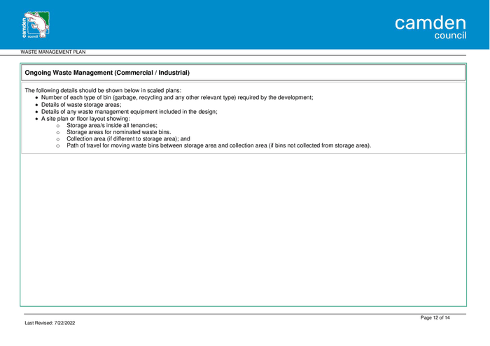 Waste Management Plan Sample In Word And Pdf Formats - Page 12 Of 14