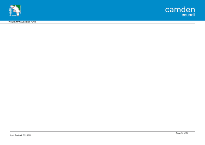 Waste Management Plan Sample In Word And Pdf Formats Page 14 Of 14