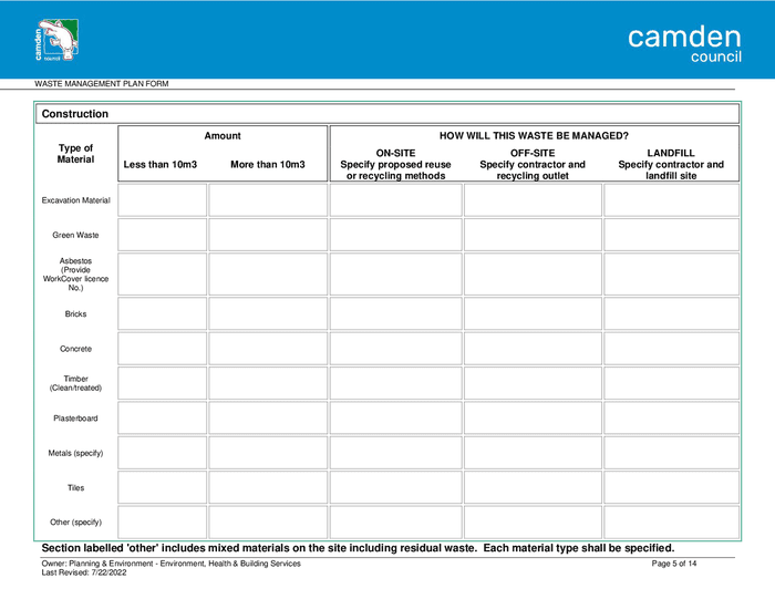 Waste Management Plan Sample In Word And Pdf Formats Page 5 Of 14 waste-management-plan-sample-in-word-and-pdf-formats-page-5-of-14