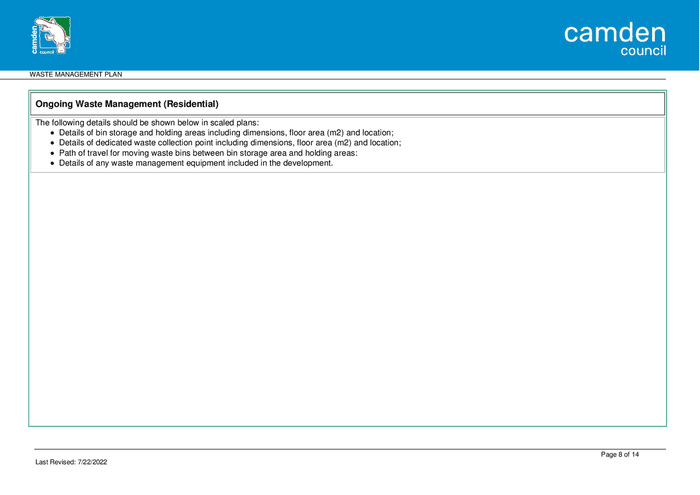 Waste Management Plan Sample In Word And Pdf Formats Page 8 Of 14