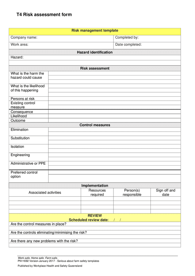 Farm safety templates (Australia) in Word and Pdf formats - page 8 of 27