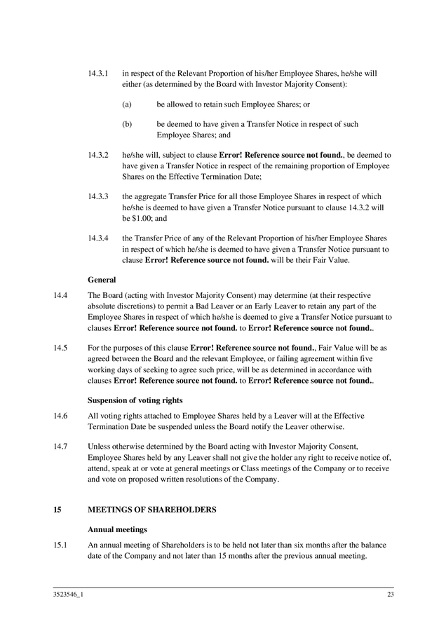 Company constitution template (New Zealand) in Word and Pdf formats