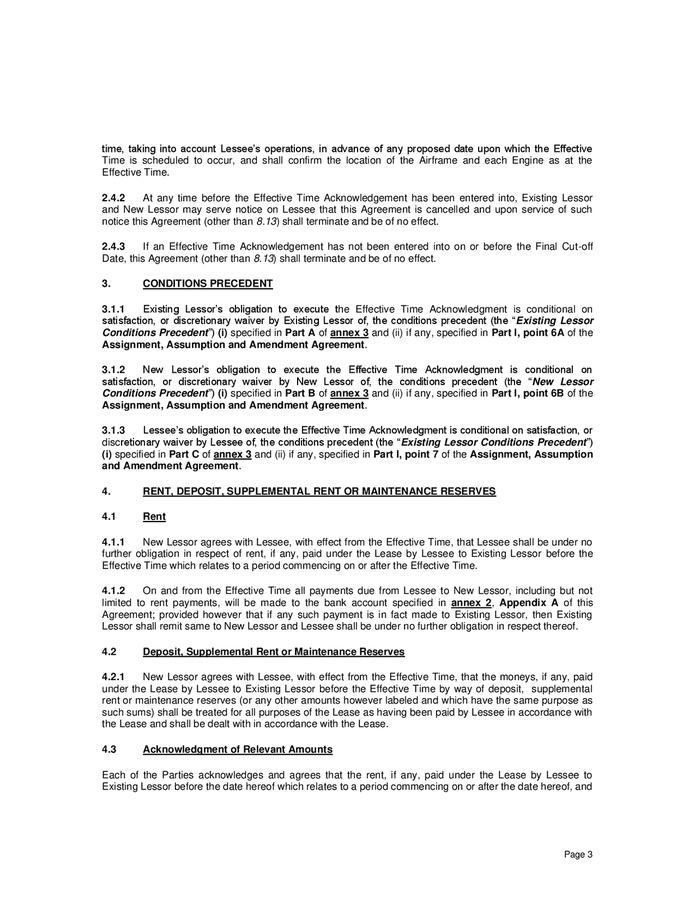 assignment assumption and amendment agreement