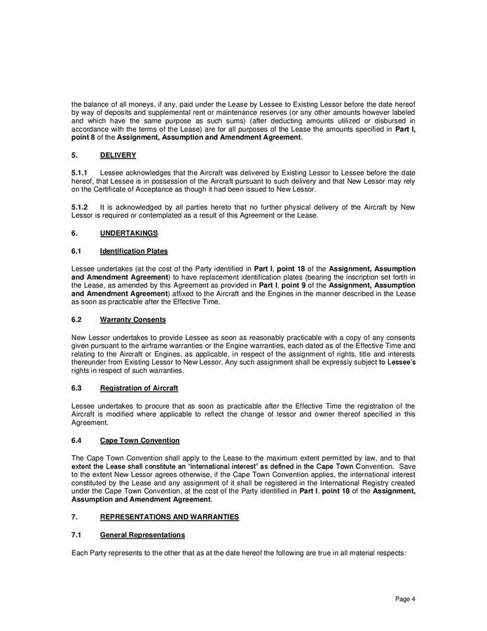 assignment and amendment agreement