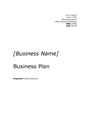 australia business plan template