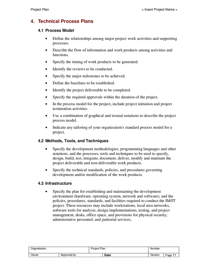 Project Plan Template In Word And Pdf Formats Page 16 Of 24