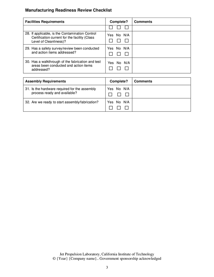 manufacturing-readiness-review-checklist-in-word-and-pdf-formats-page