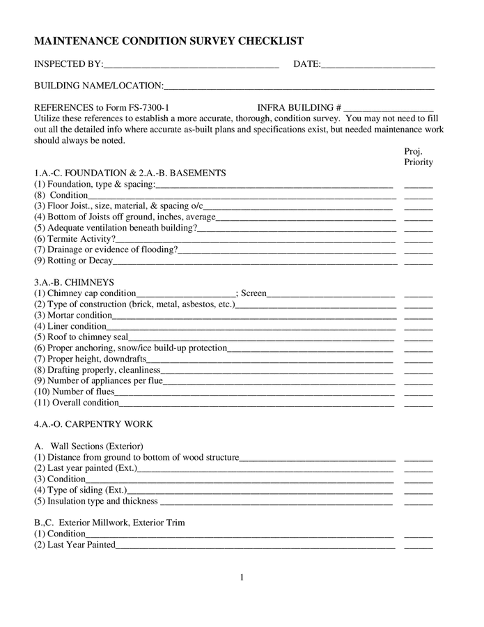 building-maintenance-condition-survey-checklist-in-word-and-pdf-formats