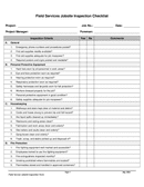 Field service jobsite inspection form page 1 preview