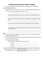 Extended essay skeleton outline template page 1