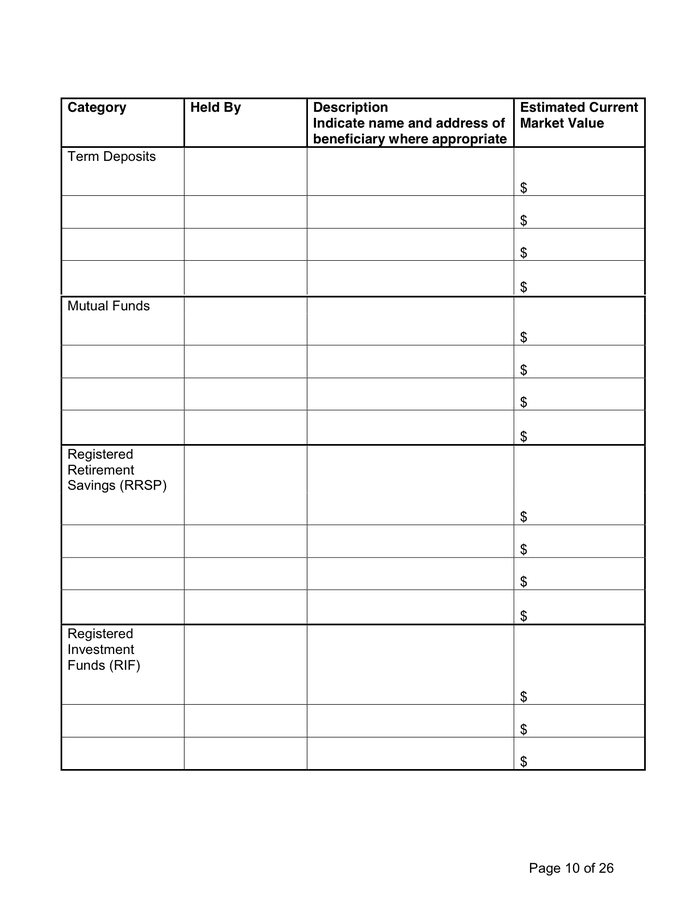 Financial management plan in Word and Pdf formats - page 10 of 27