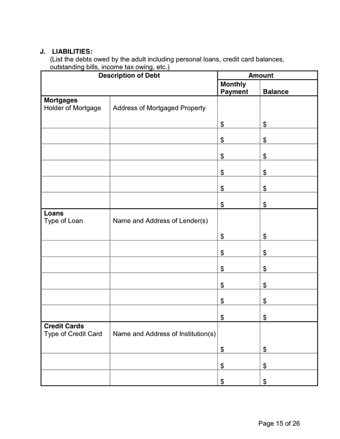 Financial management plan in Word and Pdf formats - page 15 of 27