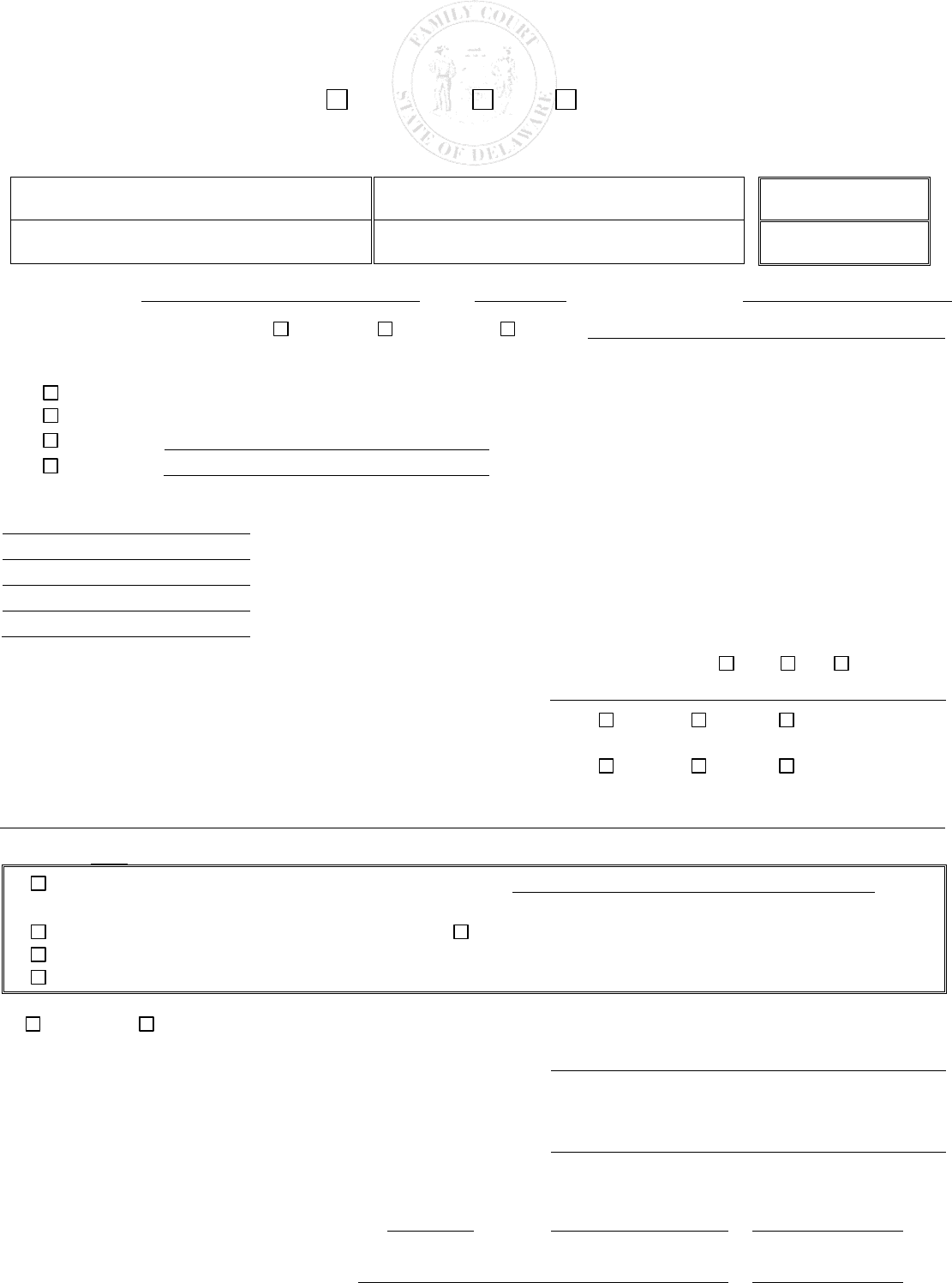 Affidavit of parentage delaware in word and pdf formats