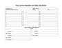 Key control register and sign out sheet in Word and Pdf formats