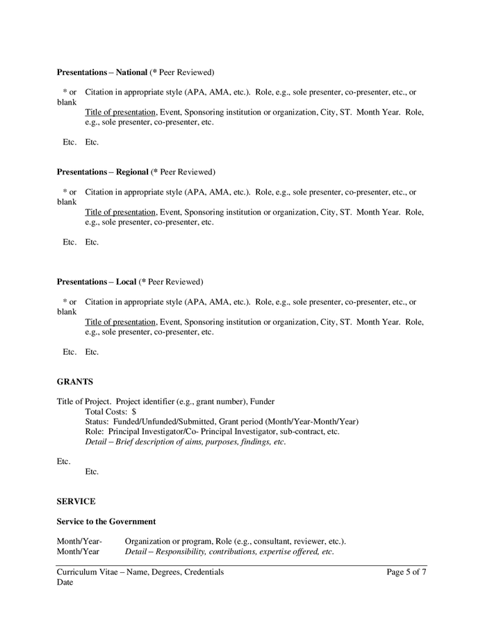 Simple CV template in Word and Pdf formats page 5 of 7 Simple CV template in Word and Pdf formats page 5 of 7