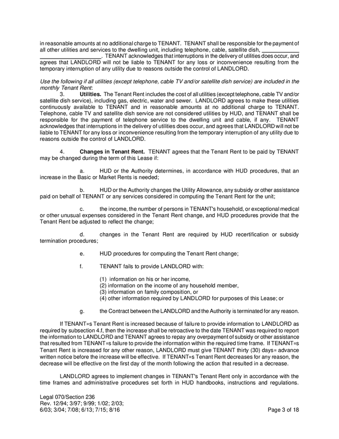 Lease agreement (Michigan) in Word and Pdf formats - page 3 of 18