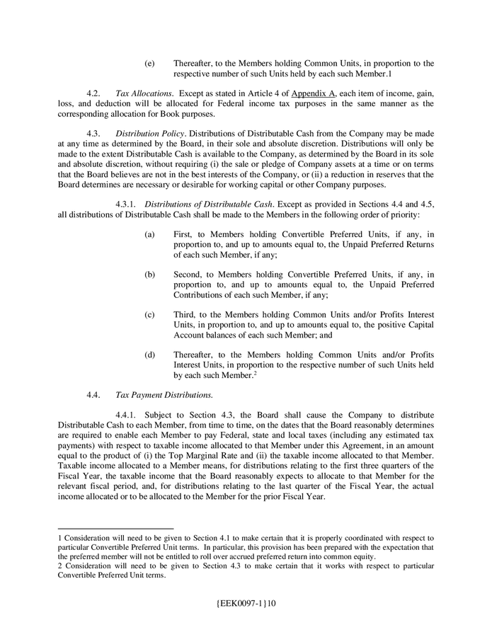LLC operating agreement (Ohio) in Word and Pdf formats page 10 of 45