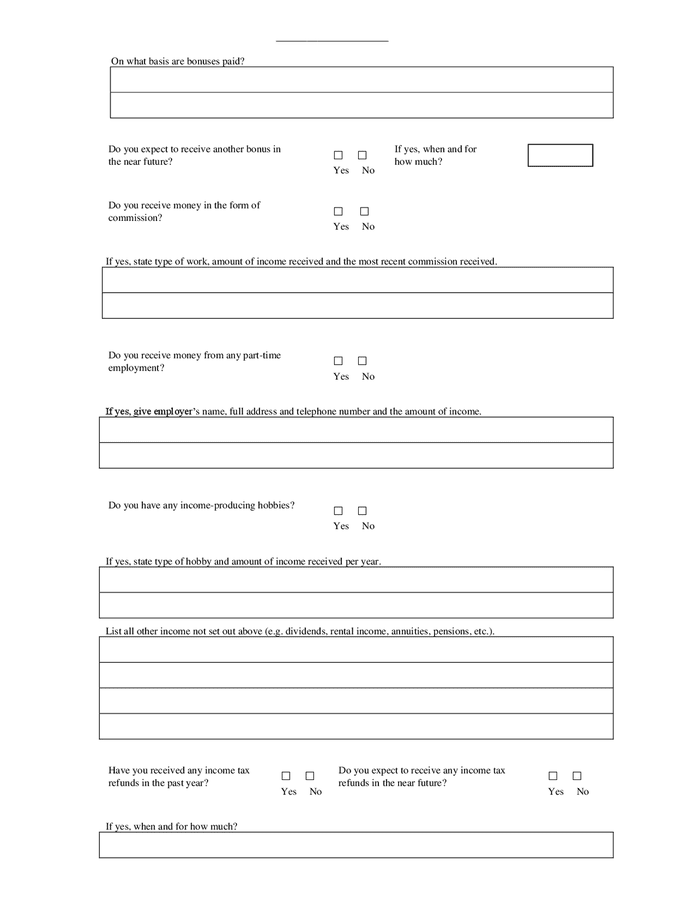 Financial statement of debtor (Canada) in Word and Pdf formats - page 3 ...