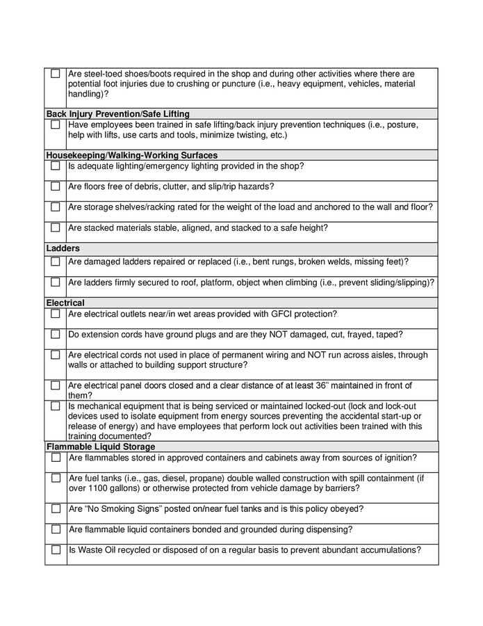 Farm safety handbook in Word and Pdf formats - page 12 of 13