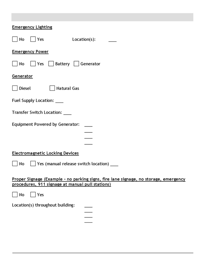 Fire Safety Plan Template In Word And Pdf Formats Page 6 Of 41