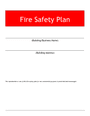 Fire safety plan template in Word and Pdf formats