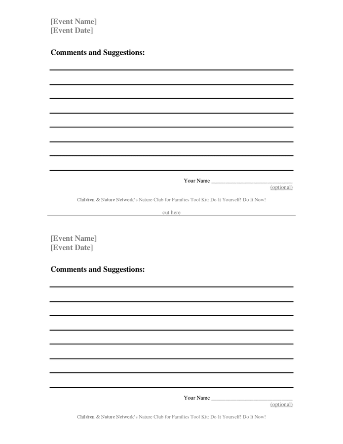 Nature club for families sign-in sheet in Word and Pdf formats - page 4 ...