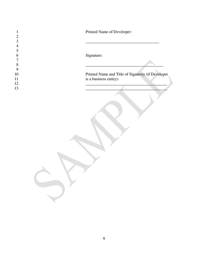 Website development agreement template in word and pdf formats page 9