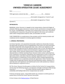 Vehicle carrier owner operator lease agreement <a href=