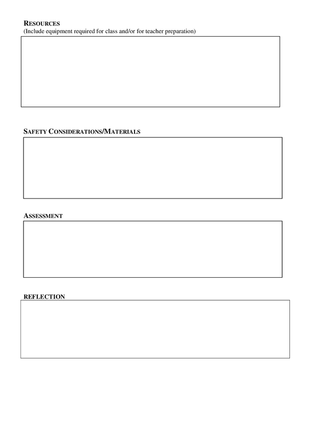 Lesson plan template in Word and Pdf formats - page 3 of 3