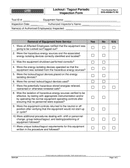 Lockout / tagout periodic inspection form page 1 preview