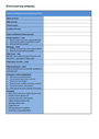 Simple event planning template in Word and Pdf formats