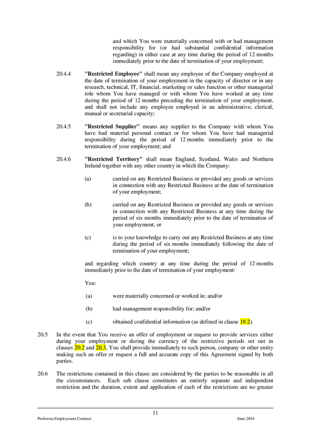 Contract of employment template in Word and Pdf formats - page 13 of 15